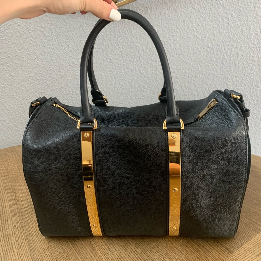 Sophie Hulme Large Charlton Leather Bowler Bag